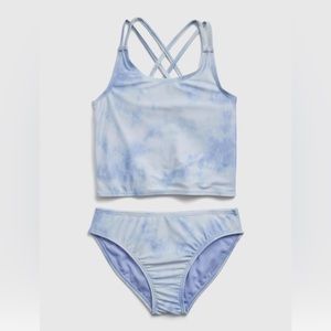 Gap Tankini Blue Tie Dye - Size XL(12)